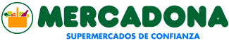 Logotipo de Mercadona. Supermercados de Confianza.
